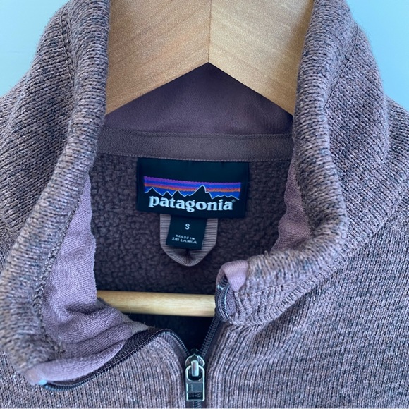 Women's Patagonia Better Sweater 1/4 zip Pullover in Dusky Brown, Size S - Picture 2 of 10